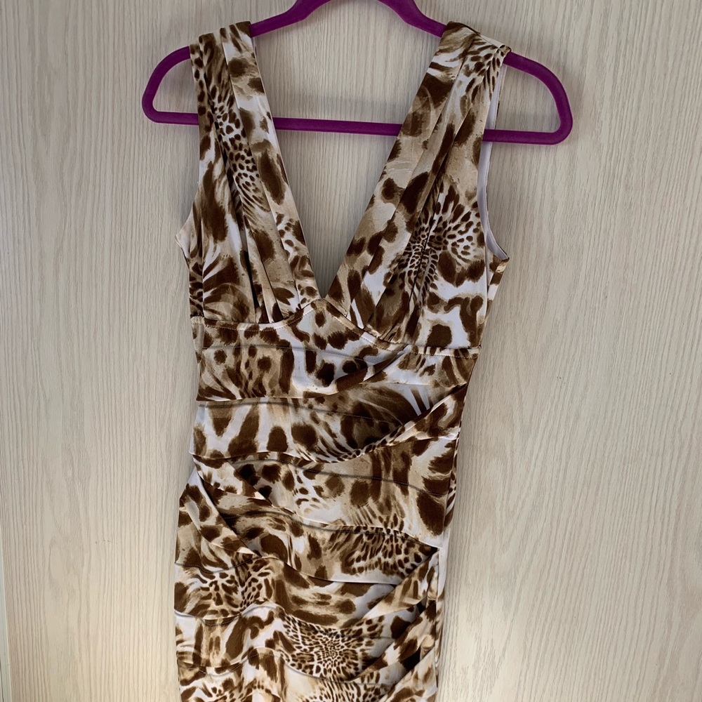 Soft leopard print dress